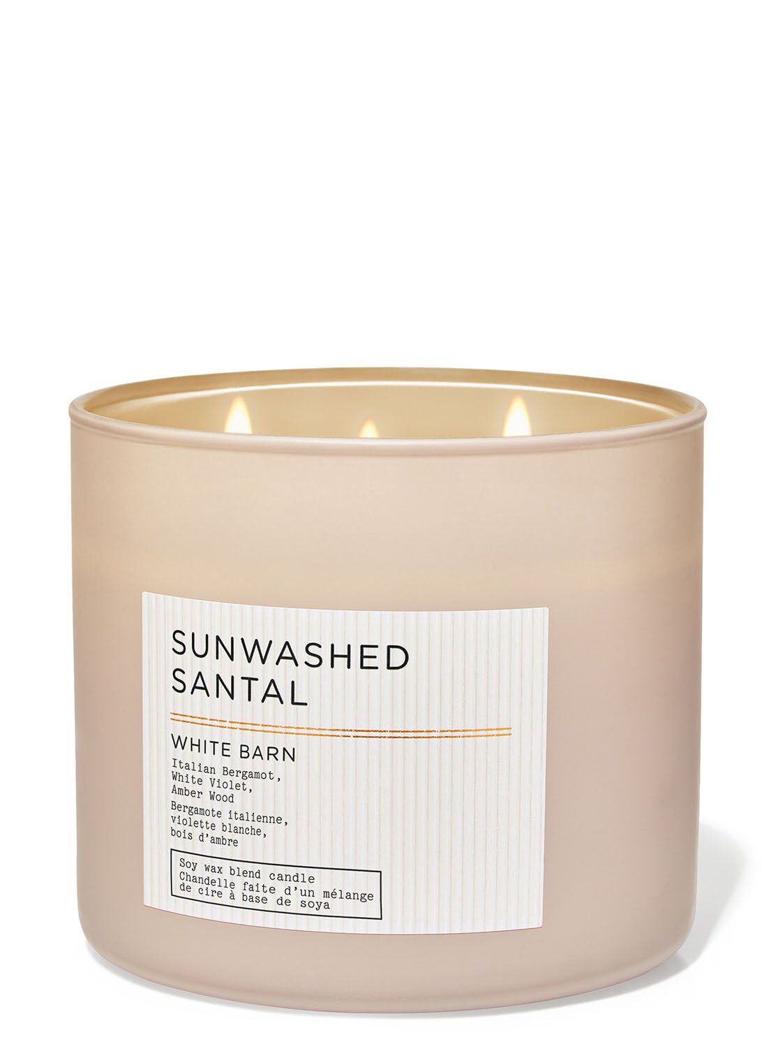 Shop Sunwashed Santal 3-Wick Candle | SG Bath & Body Works