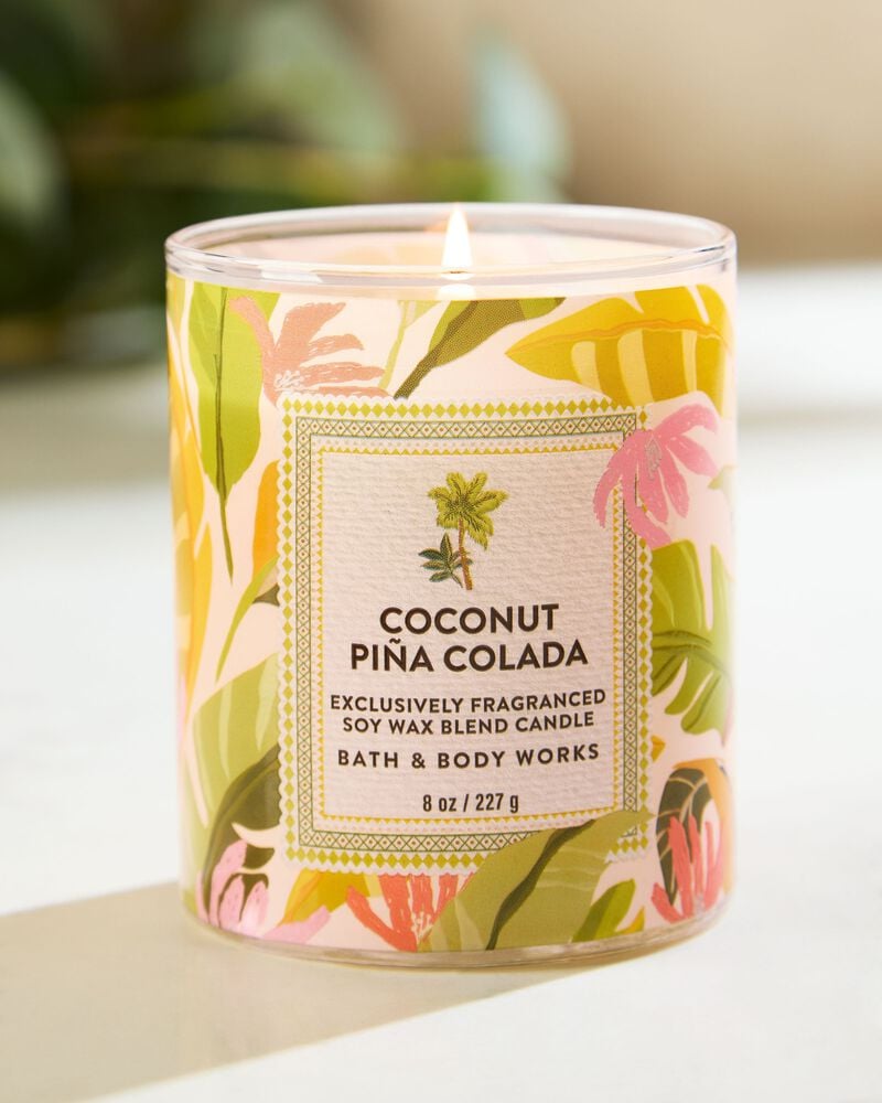 Coconut Pi&ntilde;a Colada Single Wick Candle Single Wick Candle