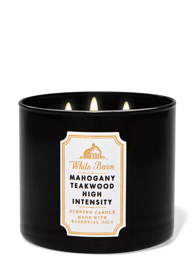 Mahogany Teakwood High Intensity 3-Wick Candle 3-Wick Candle