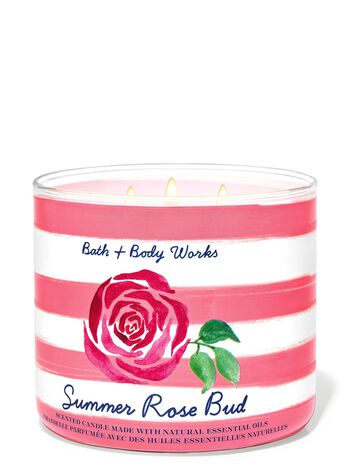 Summer Rose Bud 3-Wick Candle 3-Wick Candle