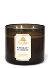 Mahogany Teakwood 3-Wick Candle image number null