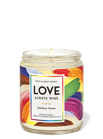 Rainbow Waves Single Wick Candle Single Wick Candle