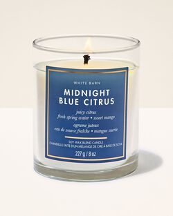 Midnight Blue Citrus Single Wick Candle image number null