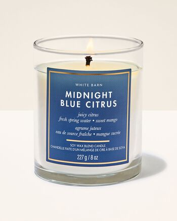 Midnight Blue Citrus Single Wick Candle Single Wick Candle