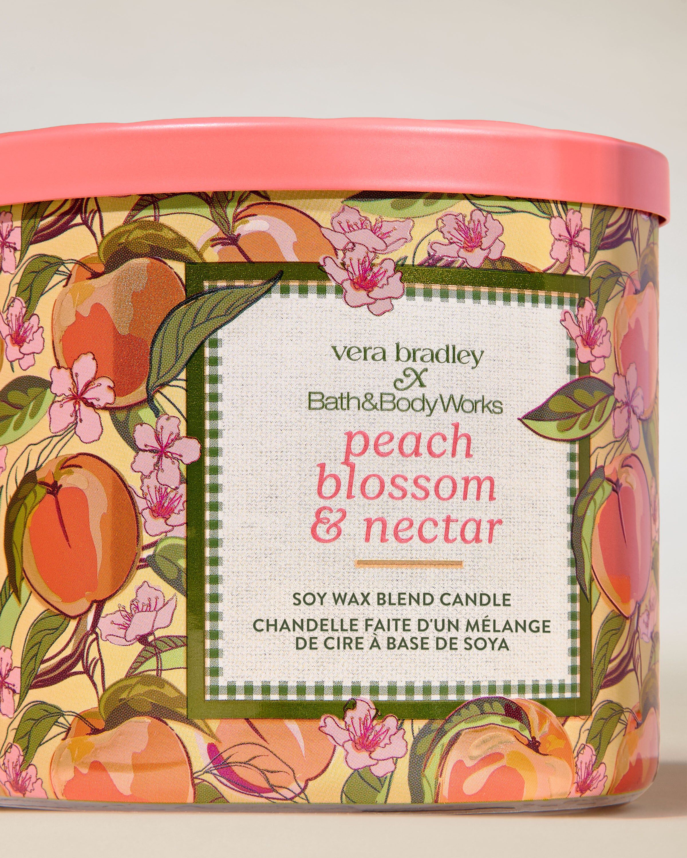 Shop Peach Blossom & Nectar 3-Wick Candle | Bath & Body Works