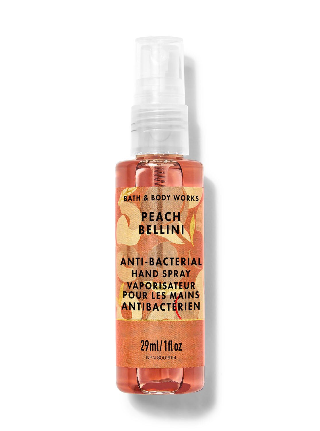 Shop Peach Bellini Hand Sanitizer Spray | Bath & Body Works Singapore
