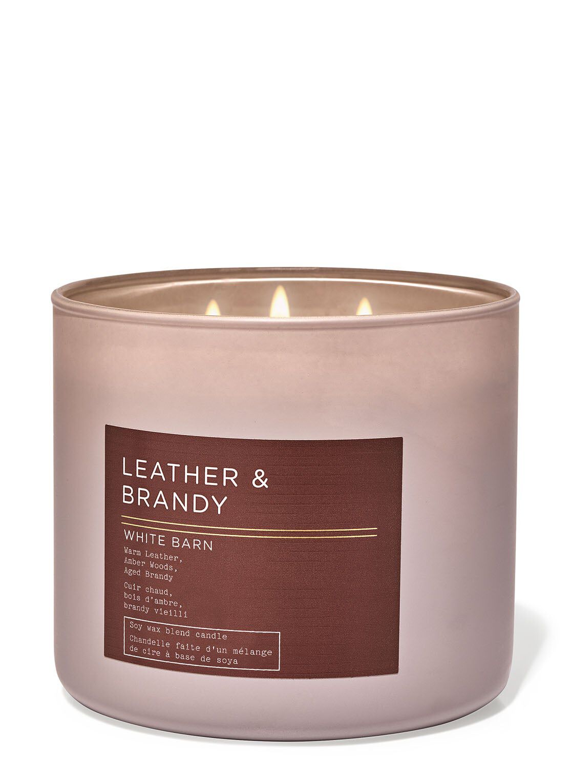 Shop Leather & Brandy 3-Wick Candle | Bath & Body Works Singapore
