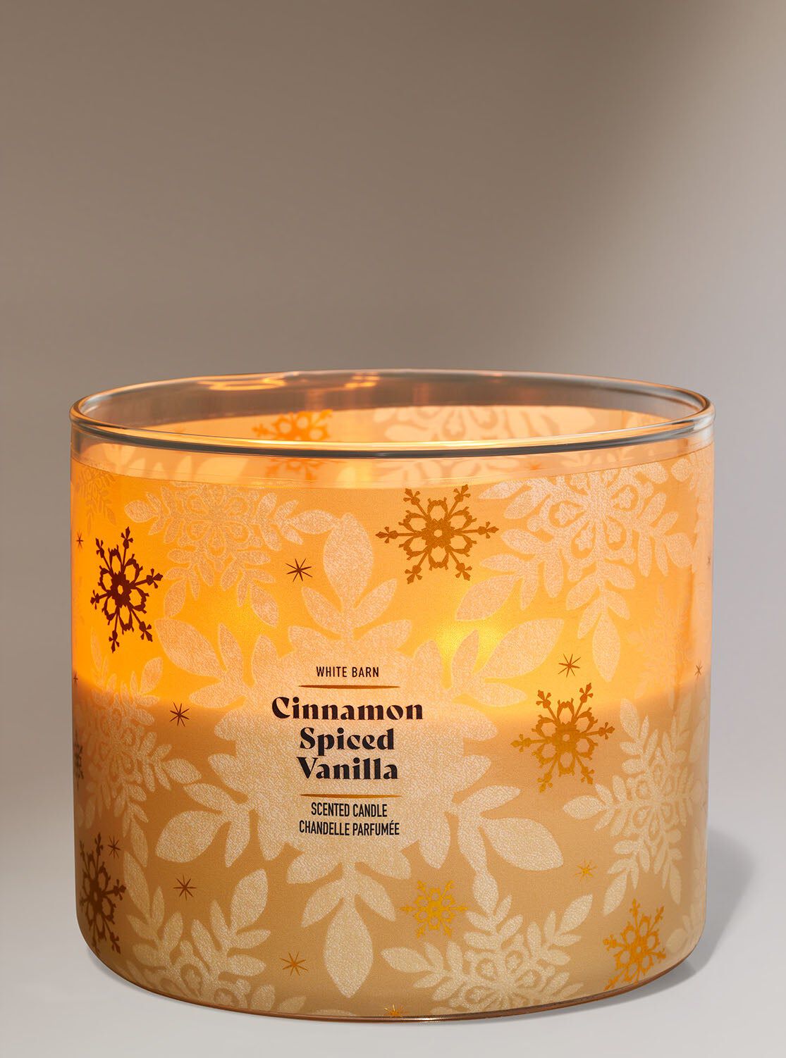 Shop Cinnamon Spiced Vanilla 3-Wick Candle | SG Bath & Body Works
