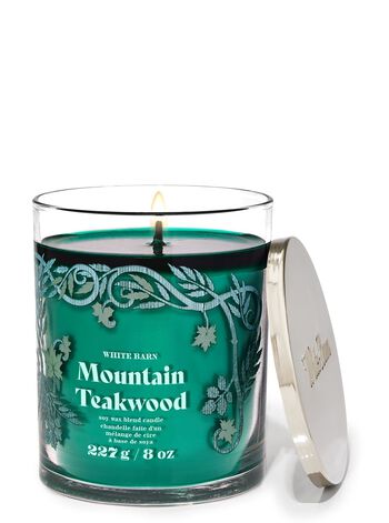 Mountain Teakwood Single Wick Candle Single Wick Candle