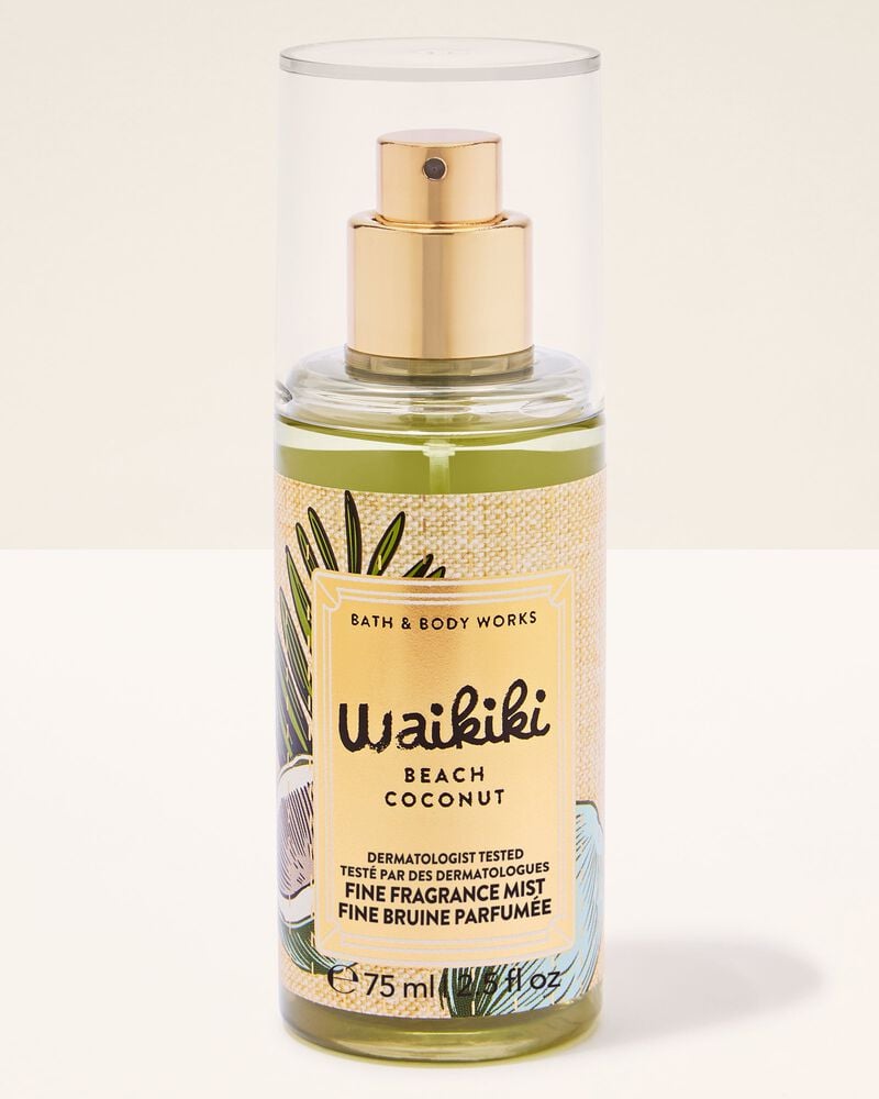 Waikiki Beach Coconut Travel Size Fine Fragrance Mist Travel Size Fine Fragrance Mist