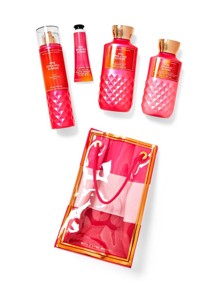 Pink Pineapple Sunrise Gift Bag Set Gift Bag Set