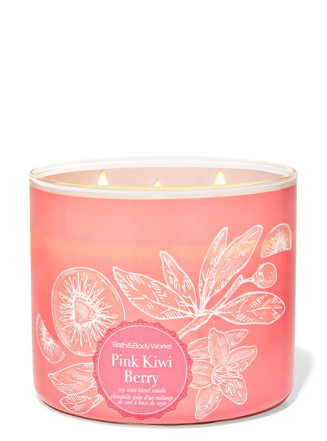 キャンドル Bath&Body Works Shop Pink Kiwi Berry 3-Wick Candle | Bath & Body Works Singapore
