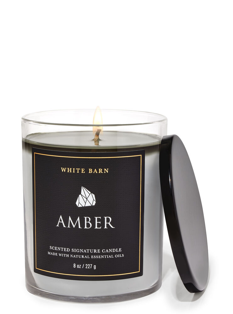 Amber Signature Single Wick Candle Single Wick Candle