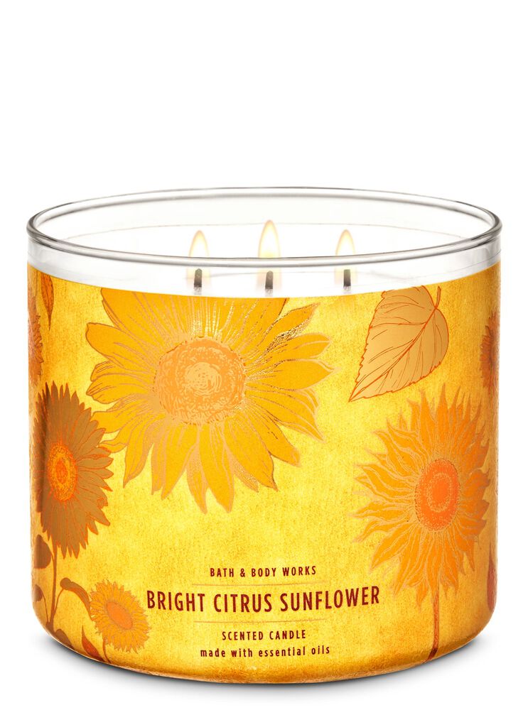 Bright Citrus Sunflower 3-Wick Candle 3-Wick Candle