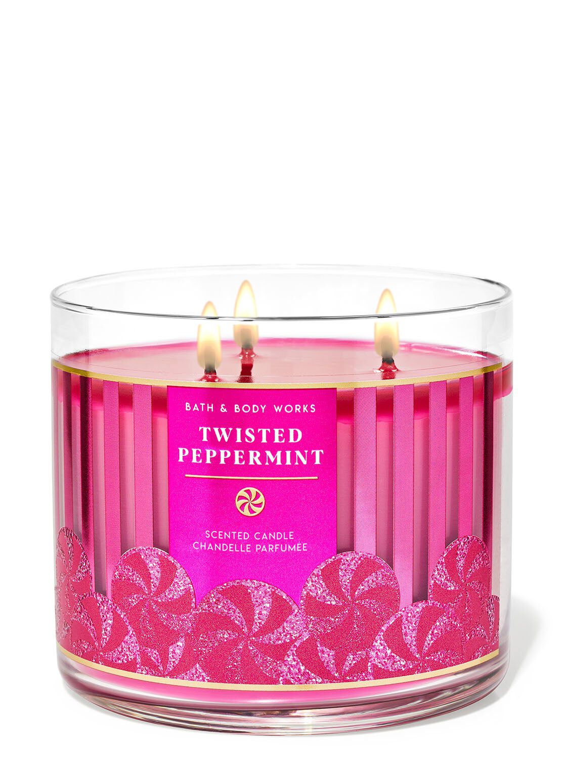Shop Twisted Peppermint 3-Wick Candle | SG Bath & Body Works