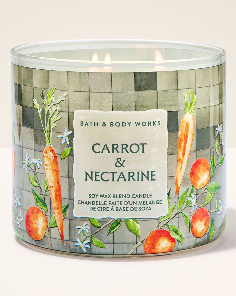 Carrot & Nectarine 3-Wick Candle 3-Wick Candle