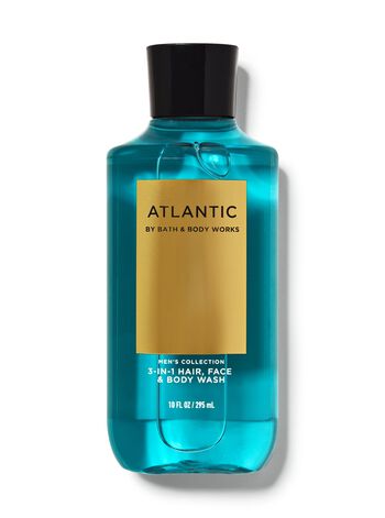Atlantic Body Wash & Shower Gel 3-in-1 Hair, Face & Body Wash