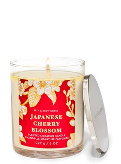 Japanese Cherry Blossom Single Wick Candle image number null