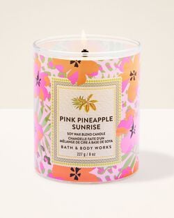 Pink Pineapple Sunrise Single Wick Candle image number null