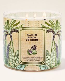 Waikiki Beach Coconut 3-Wick Candle image number null
