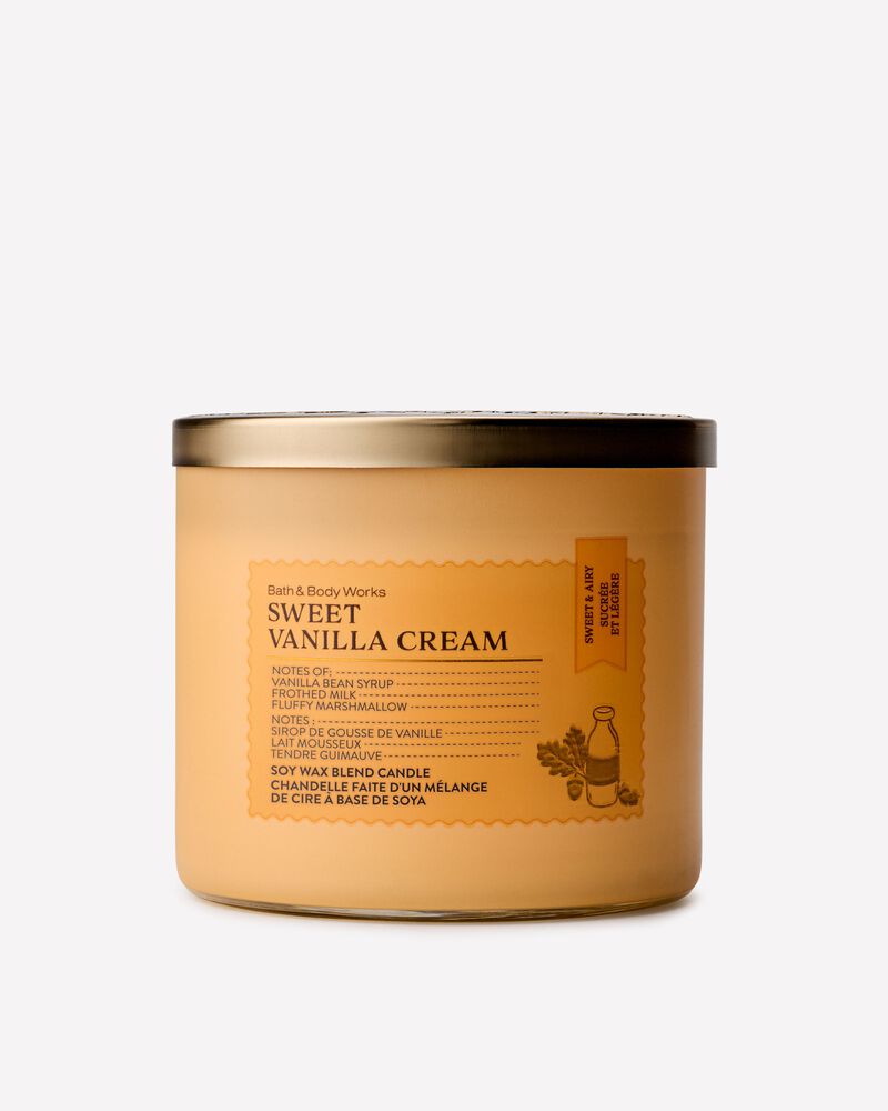 Sweet Vanilla Cream 3-Wick Candle 3-Wick Candle