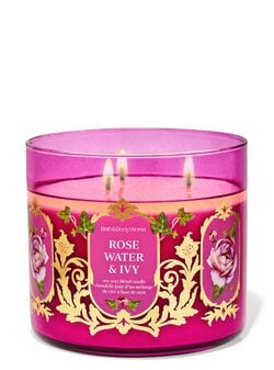 Rose Water & Ivy 3-Wick Candle