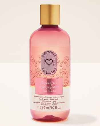 Inspire Love: Rose + Vanilla Body Wash & Foam Bath Body Wash & Foam Bath