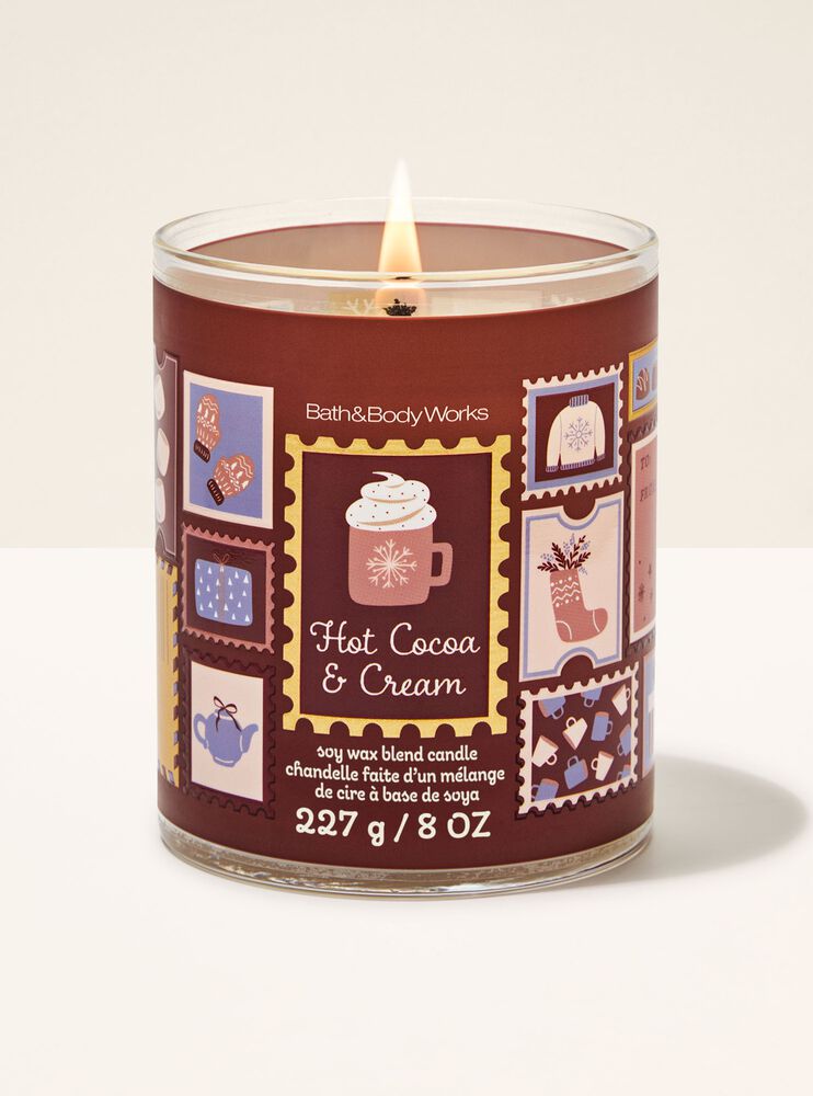 Hot Cocoa & Cream Single Wick Candle Single Wick Candle