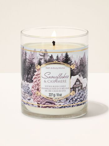 Snowflakes & Cashmere Single Wick Candle Single Wick Candle