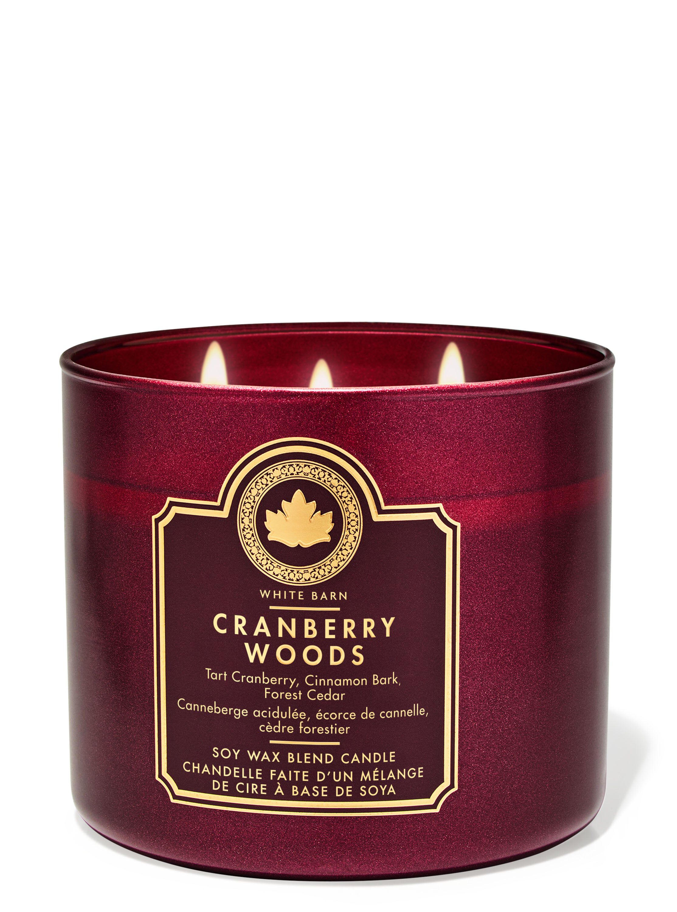 Shop Cranberry Woods 3-Wick Candle | Bath & Body Works Singapore