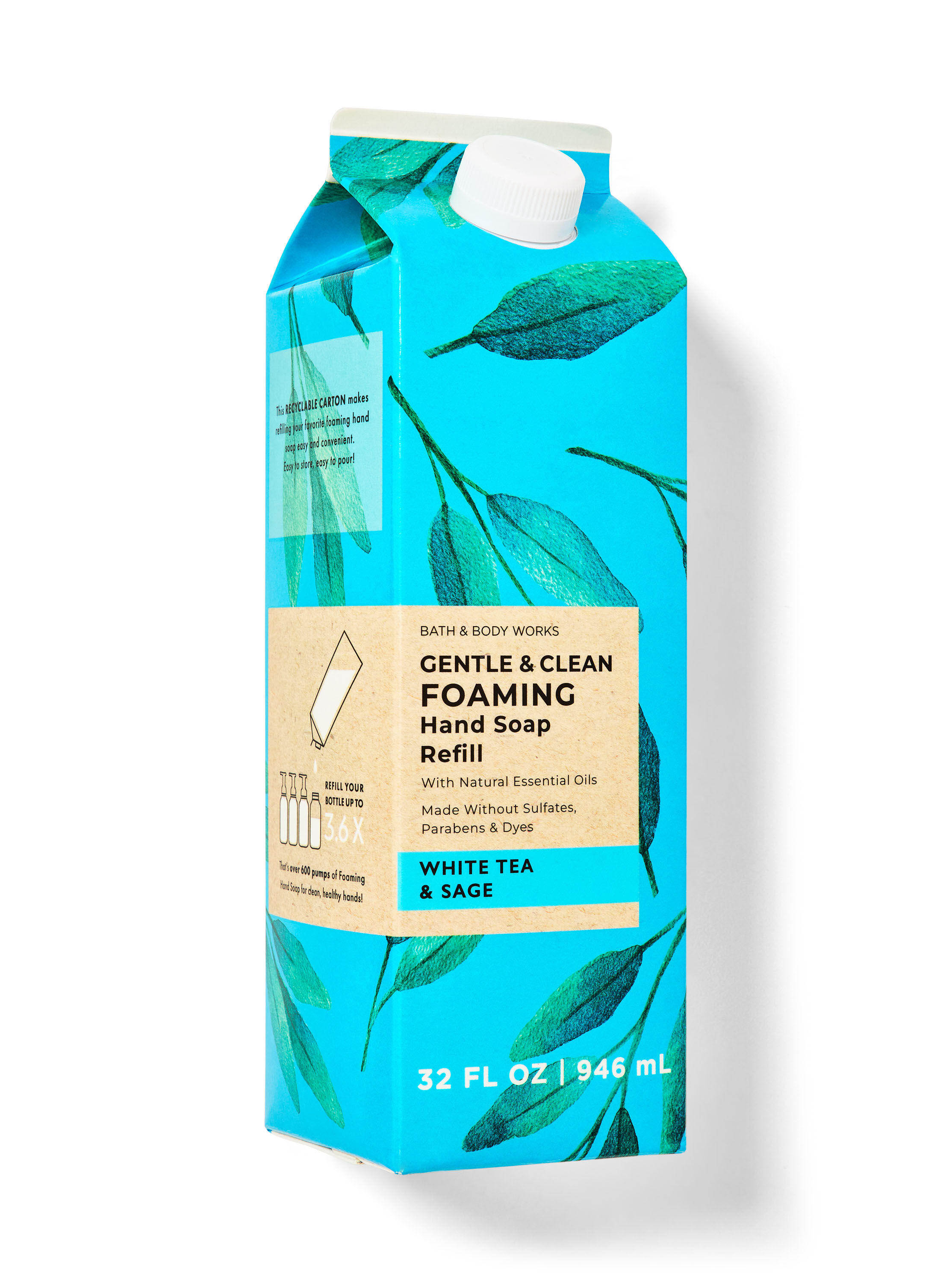 Buy White Tea Sage Gentle Clean Foaming Refill Online Bath Body Works Singapore