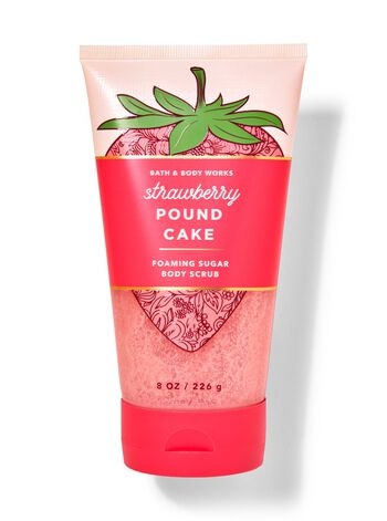 Strawberry Pound Cake Foaming Sugar Body Scrub Foaming Sugar Body Scrub