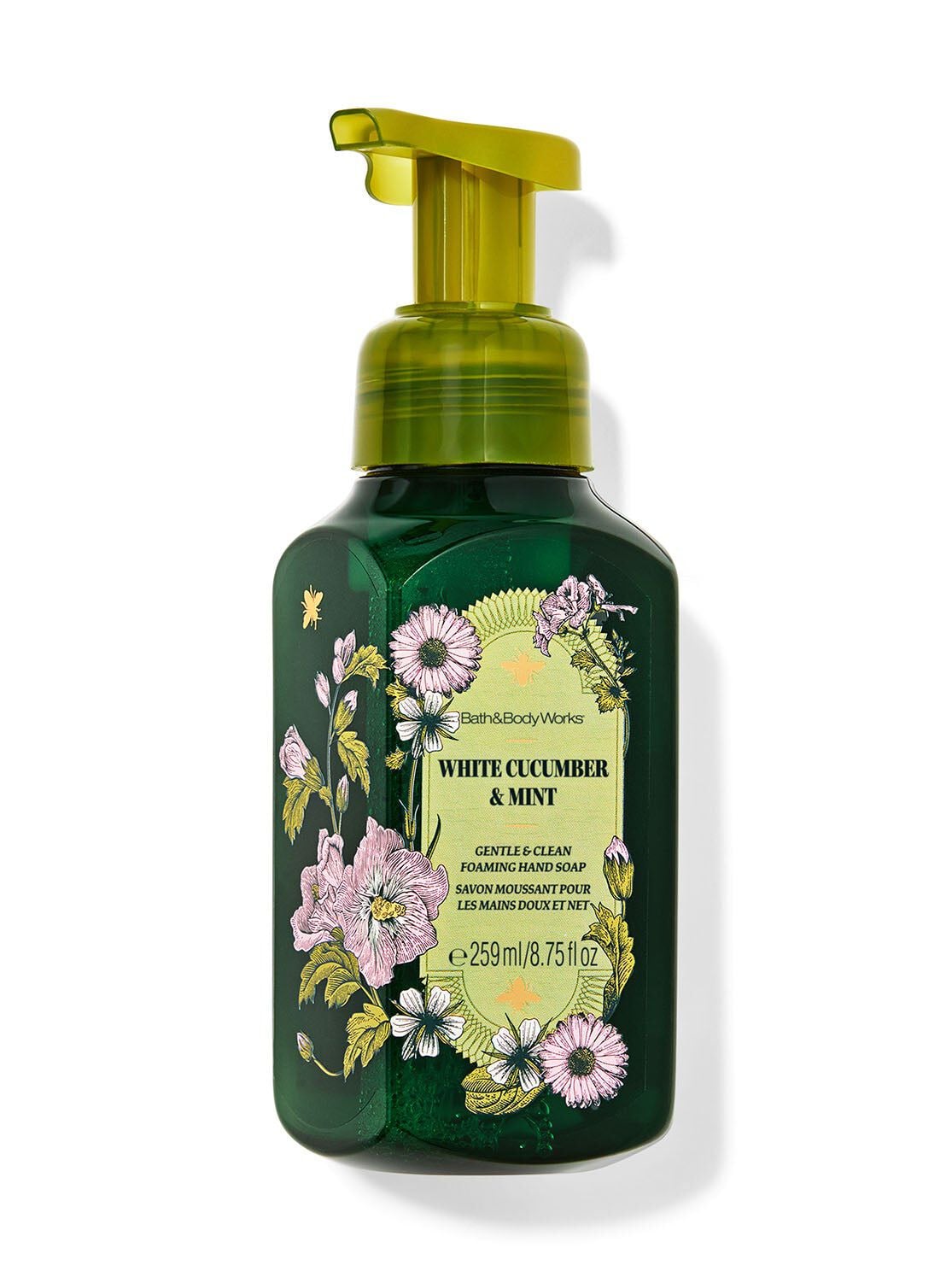 Shop White Cucumber Mint Gentle & Clean Foaming Hand Soap | Bath