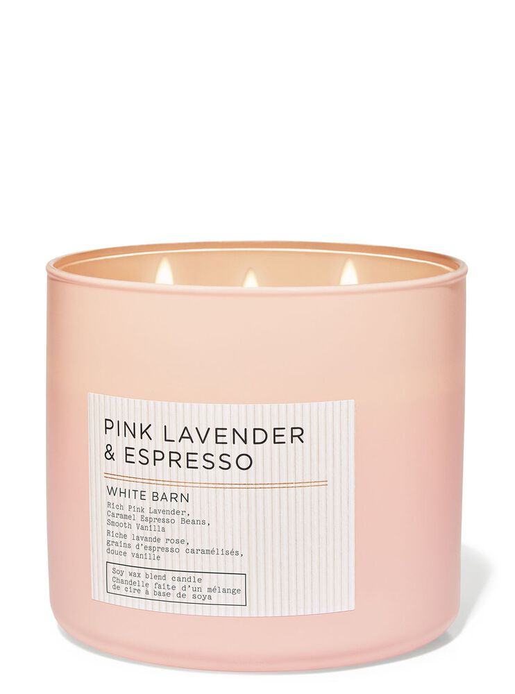 Pink Lavender & Espresso 3-Wick Candle 3-Wick Candle