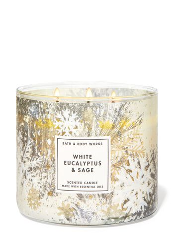 White Eucalyptus & Sage 3-Wick Candle 3-Wick Candle