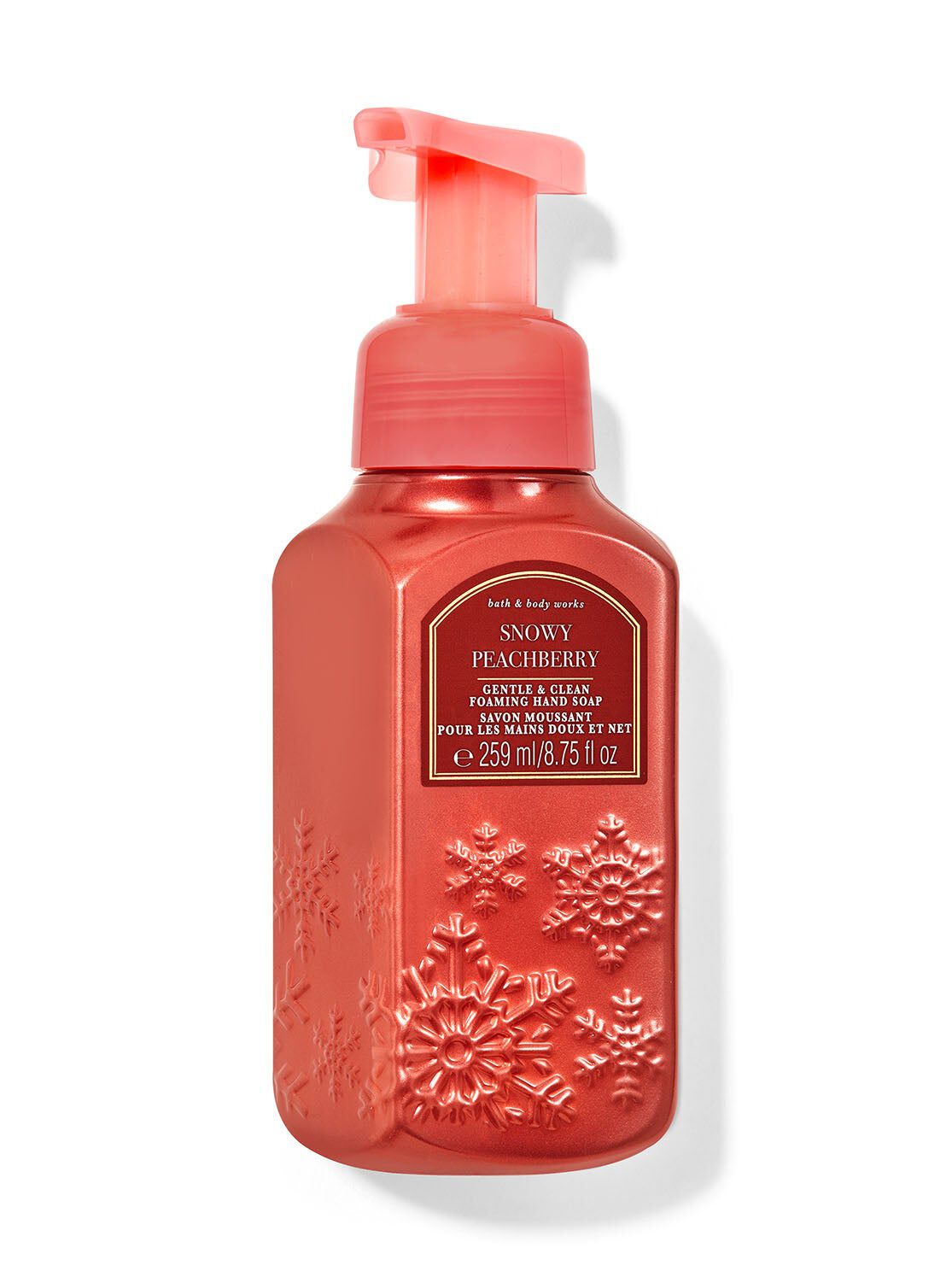 Shop Snowy Peach Berry Gentle & Clean Foaming Hand Soap | Bath