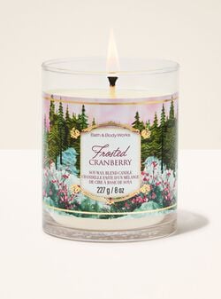 Frosted Cranberry Single Wick Candle