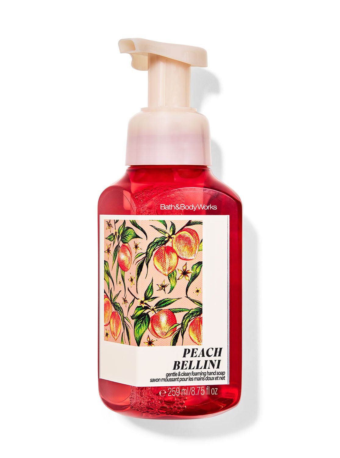 Shop Peach Bellini Gentle & Clean Foaming Hand Soap | Bath & Body