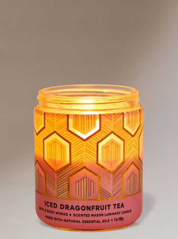 Iced Dragonfruit Tea Mason Single Wick Candle Single Wick Candle