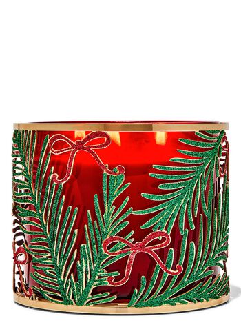 Garland Bows 3-Wick Candle Holder 3-Wick Candle Holder