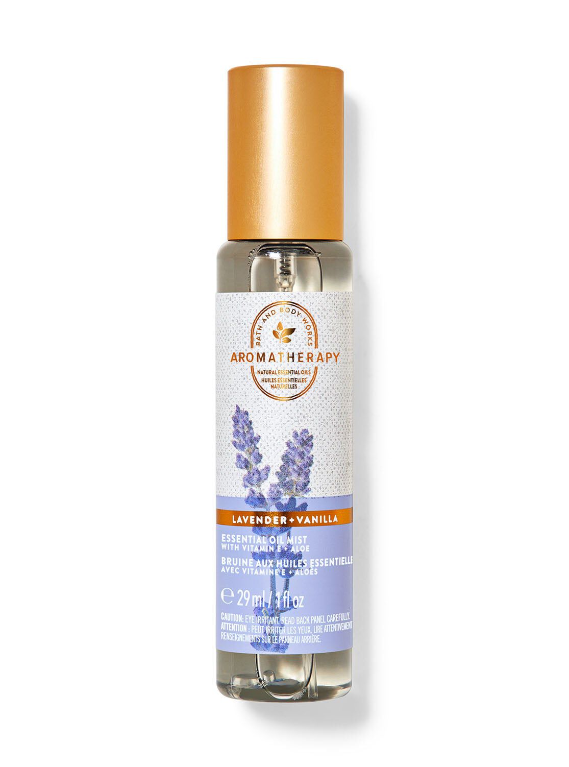 Shop Lavender Vanilla Travel Size Essential Oil Mist | Bath & Body