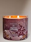 Frosted Cranberry 3-Wick Candle image number null