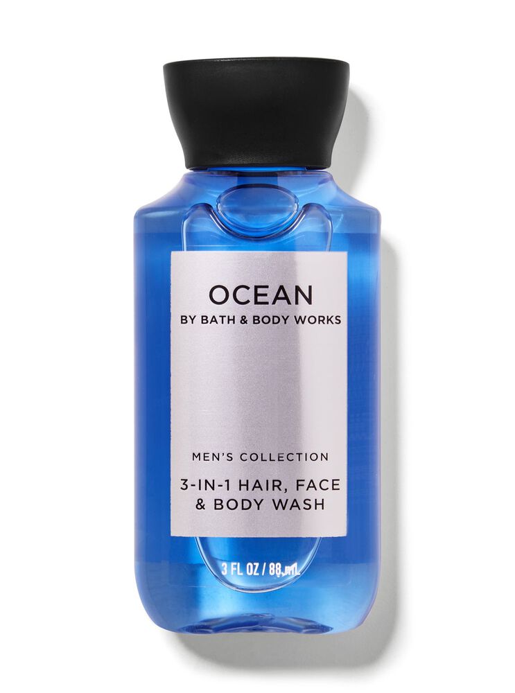 Ocean Travel Size 3-in-1 Hair, Face & Body Wash Travel Size 3-in-1 Hair, Face & Body Wash