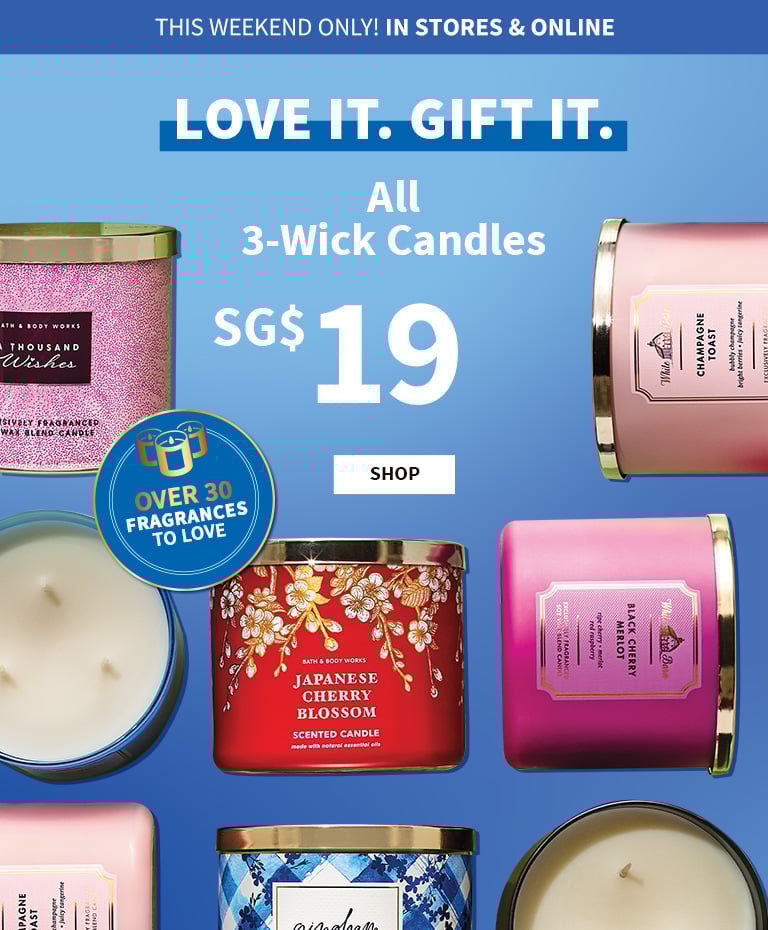 3-wick candles