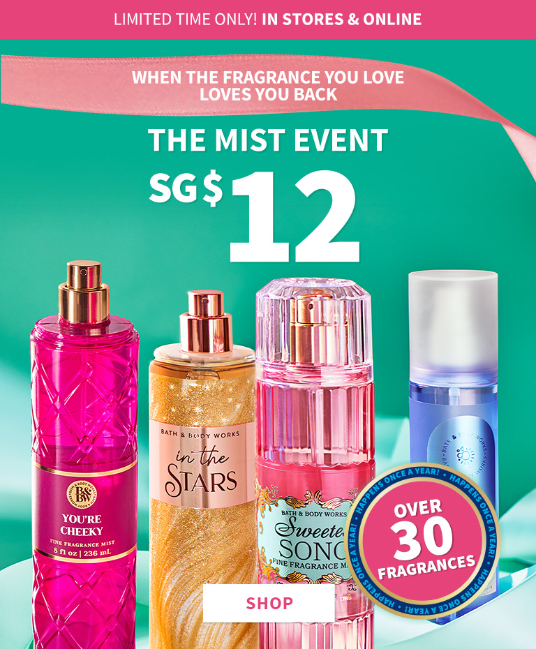 Fine Fragrance Mist, Buy 1 for SG$12